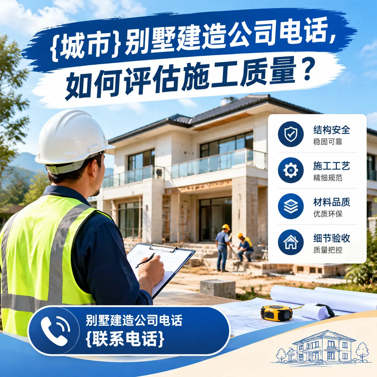 金沙别墅建造公司电话，如何评估施工质量？