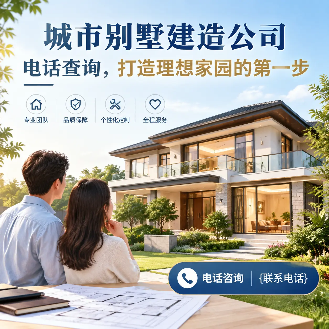 金沙别墅建造公司电话查询,打造理想家园的第一步