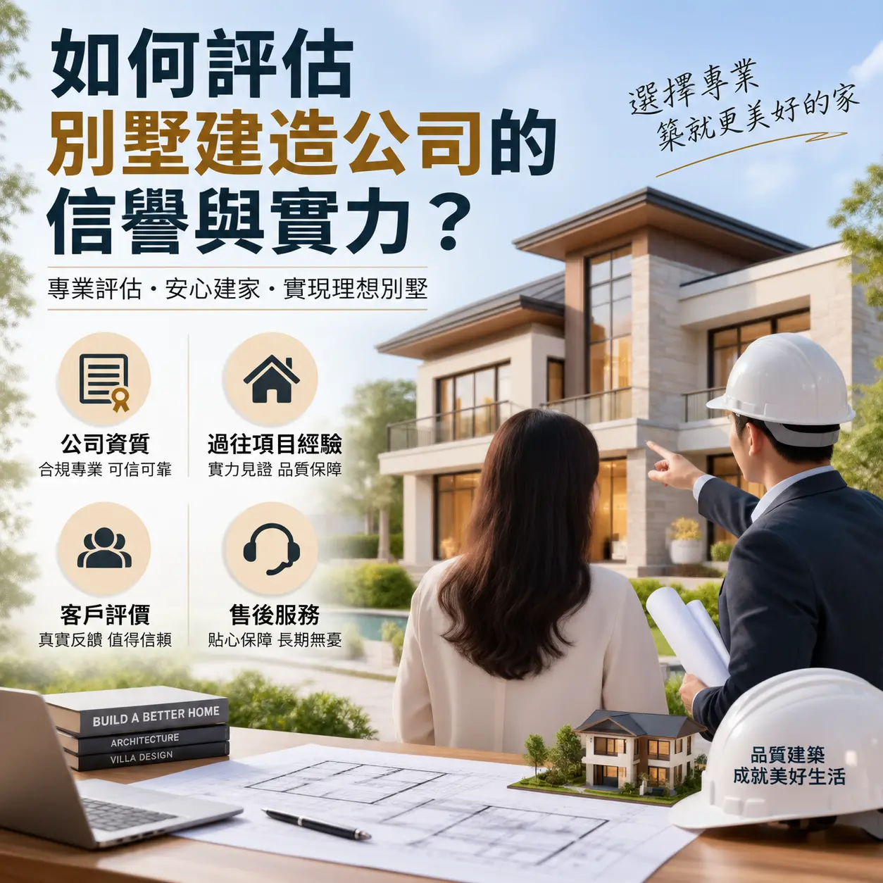 如何评估 金沙 别墅建造公司的信誉与实力?
