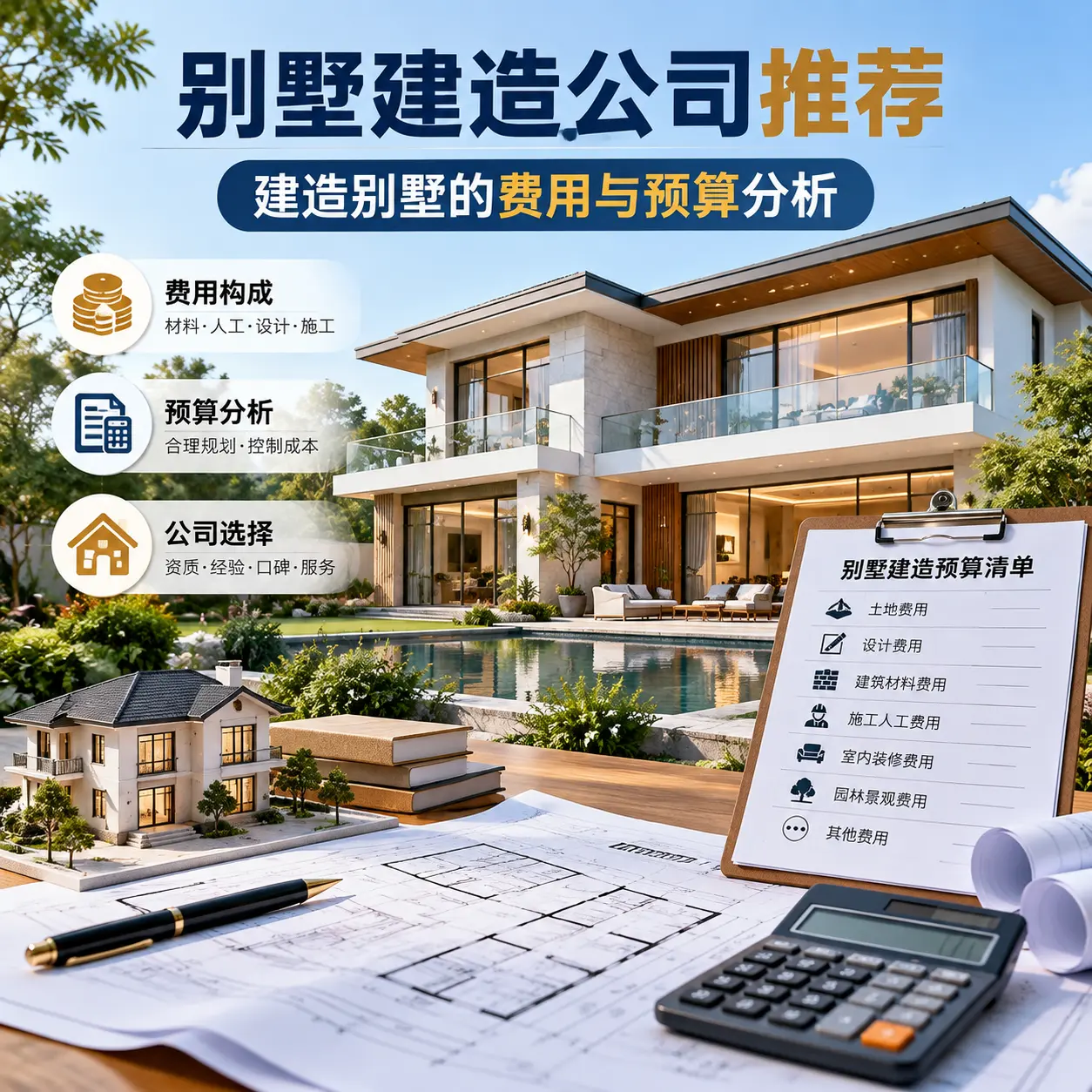 别墅建造公司推荐： 金沙 建造别墅的费用与预算分析