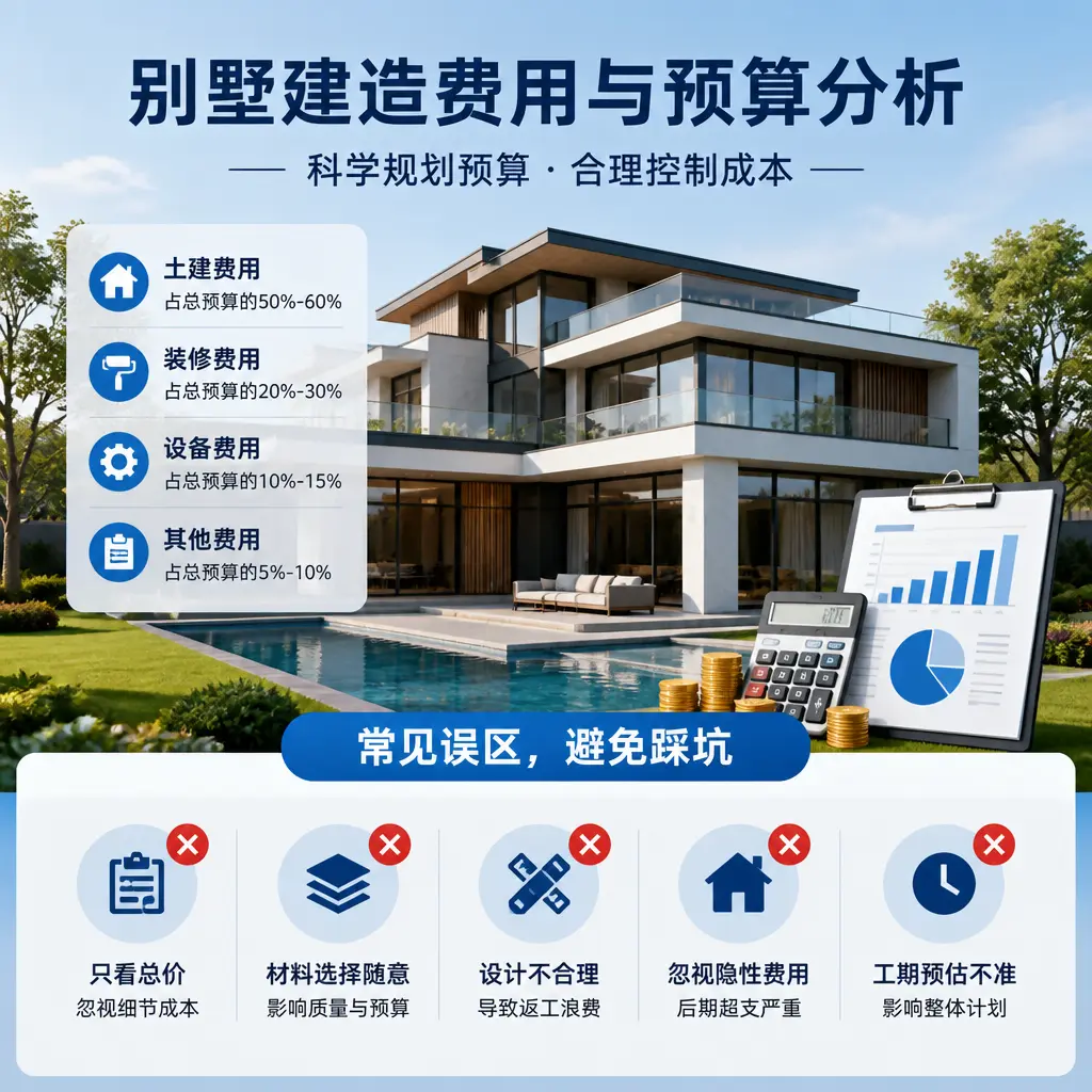 别墅建造公司推荐： 金沙 建造别墅的费用与预算分析