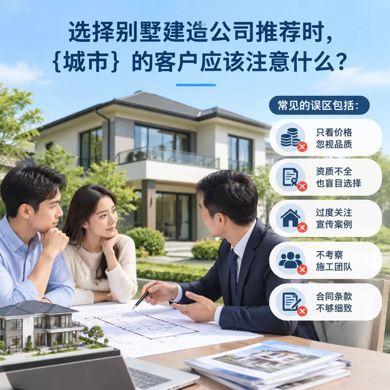 选择别墅建造公司推荐时，金沙 的客户应该注意什么？