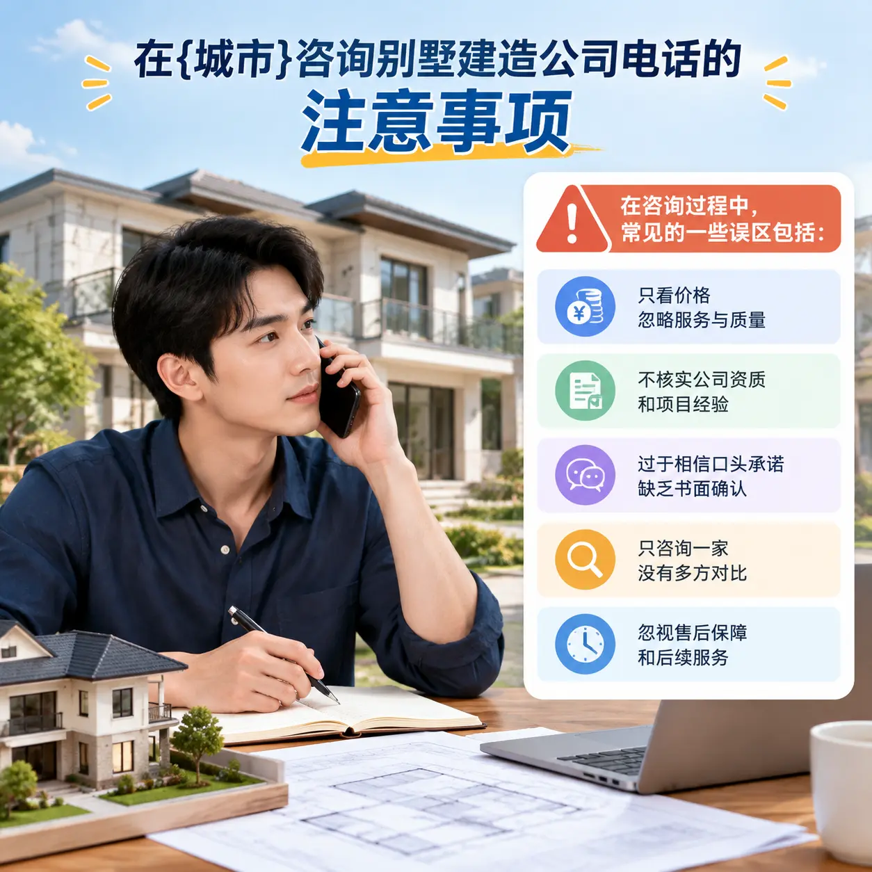 在金沙咨询别墅建造公司电话的注意事项
