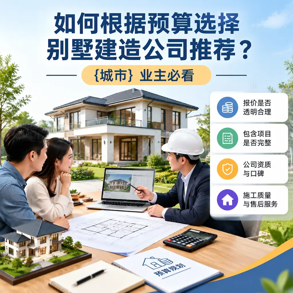 如何根据预算选择别墅建造公司推荐? 金沙 业主必看