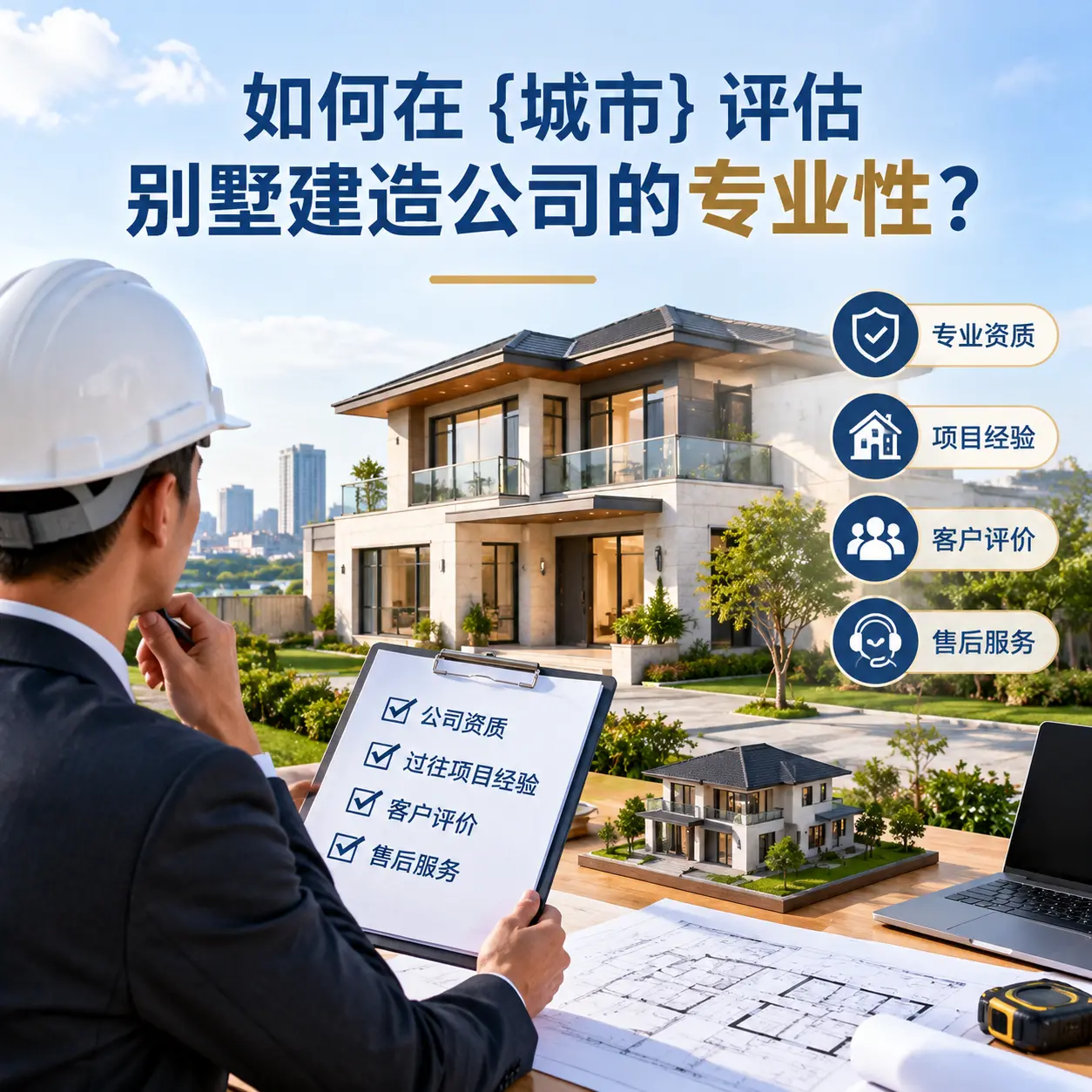 如何在 金沙 评估别墅建造公司的专业性?