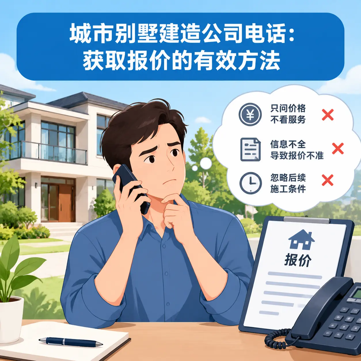 金沙别墅建造公司电话：获取报价的有效方法